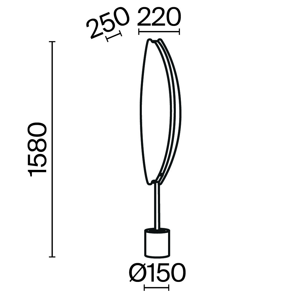 Напольный светильник (торшер) Breeze MOD281FL-L33BS3K
