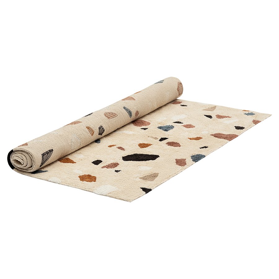 Ковер из хлопка terrazzo poetry из коллекции ethnic, 160х230 см