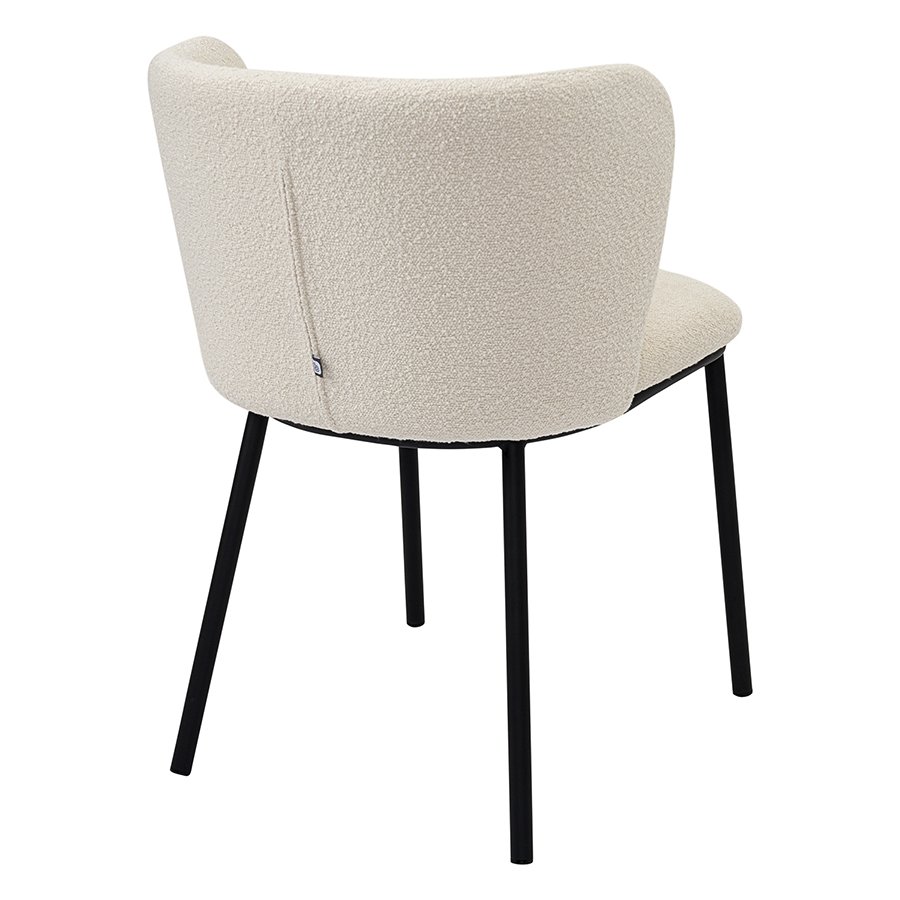 Стул foggy, букле, молочный