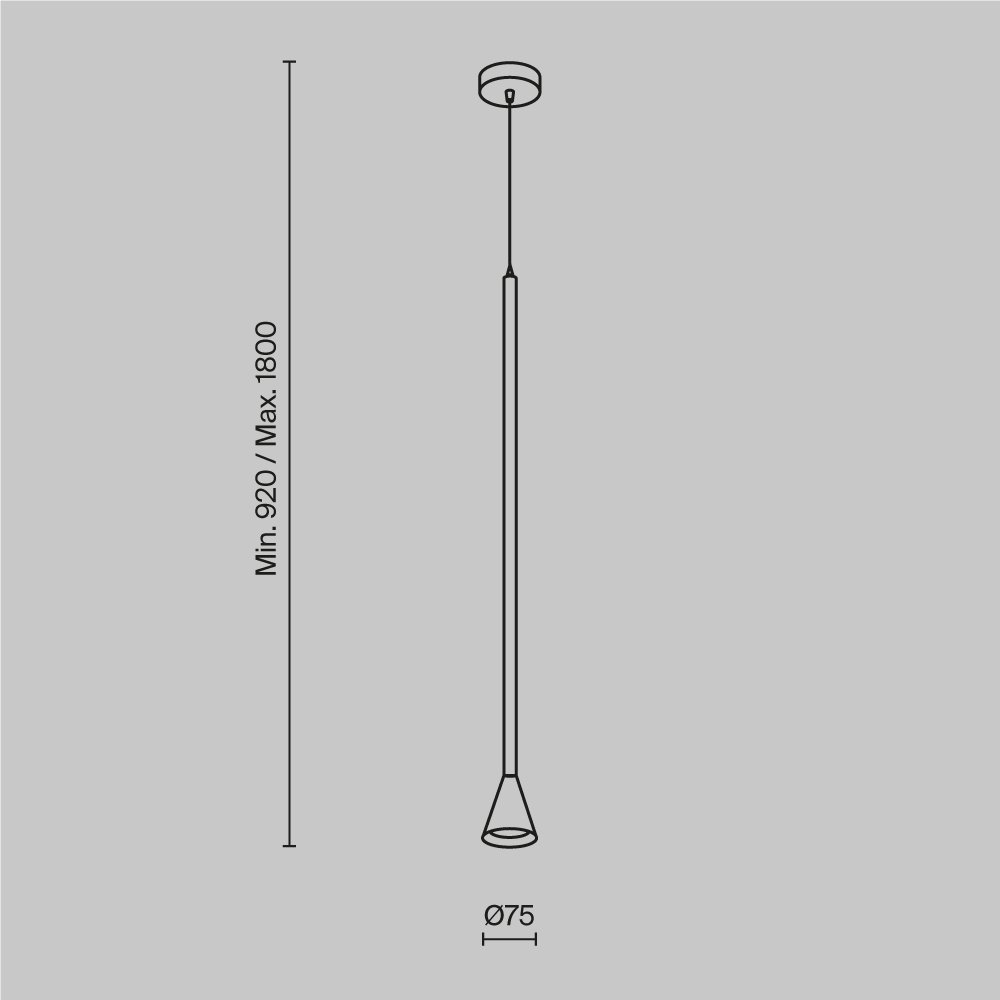 Подвесной светильник Arrow P064PL-01W