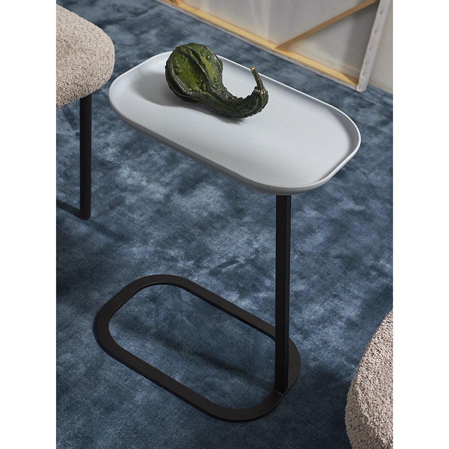Столик приставной sustainable collection, 40,6х28 см, серый/черный