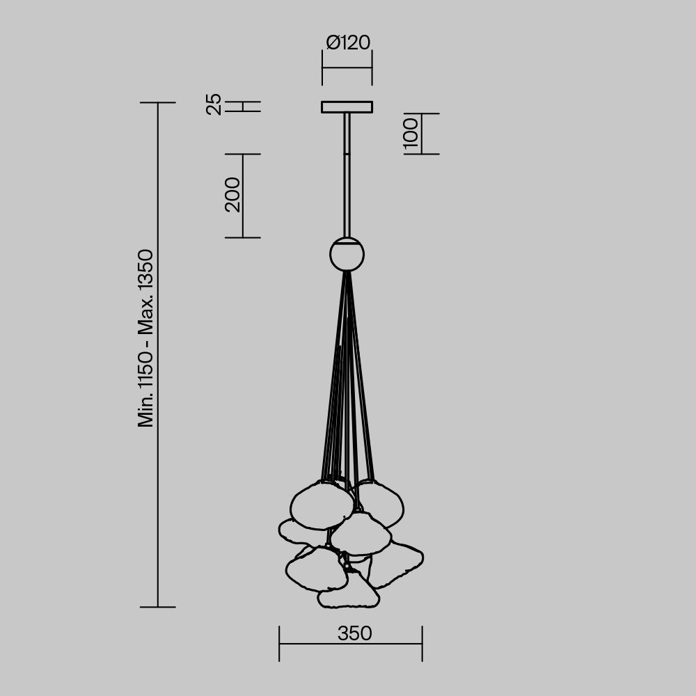 Подвесной светильник Eatery FR5488PL-10CH