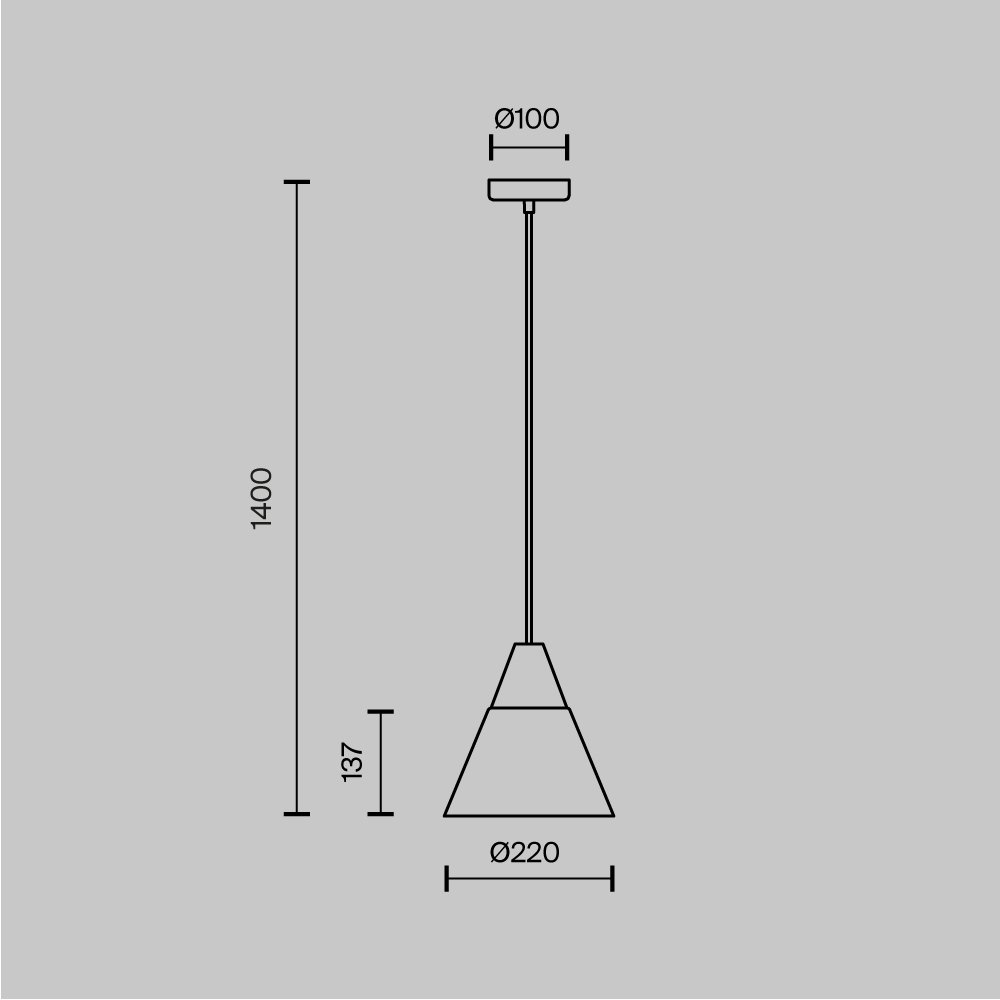 Подвесной светильник Bicones P359-PL-01-W