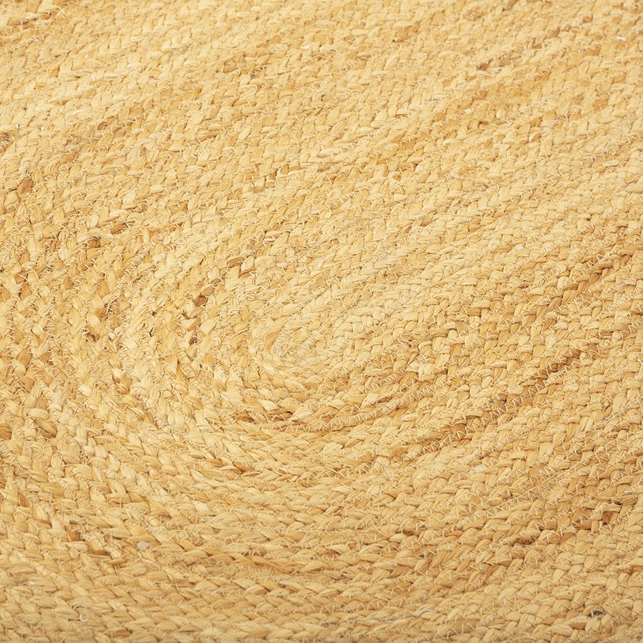 Ковер из джута овальный с вставками белого цвета из коллекции ethnic, 160х230см