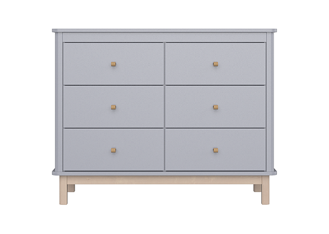 Комод Classic 6 ящиков (серый)
