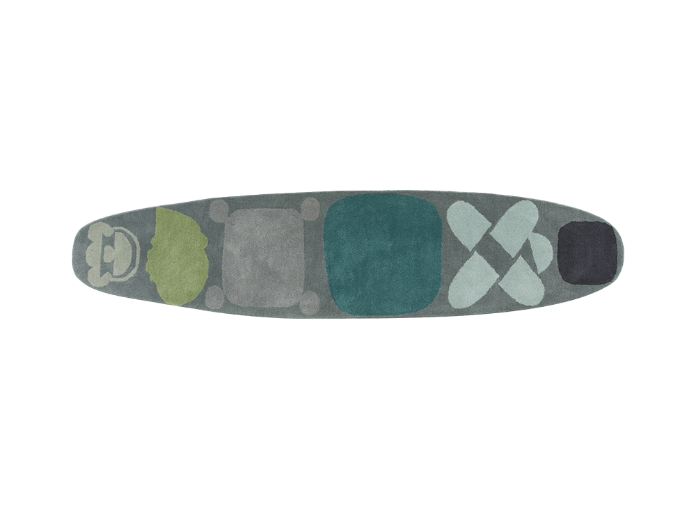 Ковер Surf Race Indico. синий