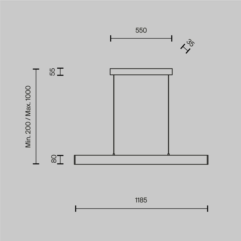 Подвесной светильник Step P010PL-L30B