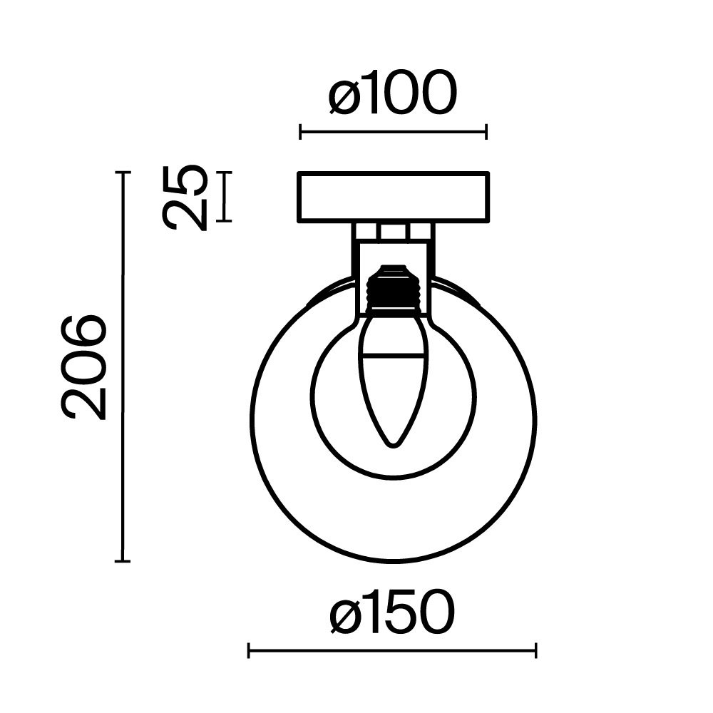 Настенный светильник (бра) Basic form MOD521WL-01G1