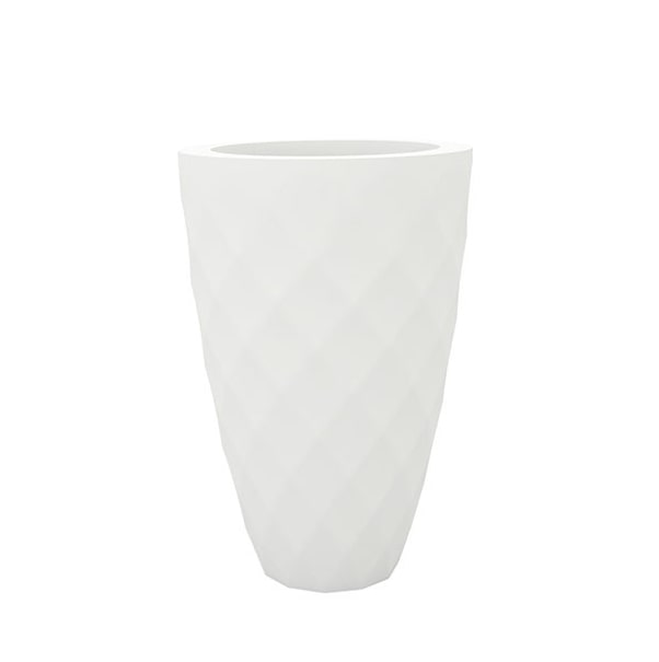 Кашпо Vases Nano матовое белое Ø18x36