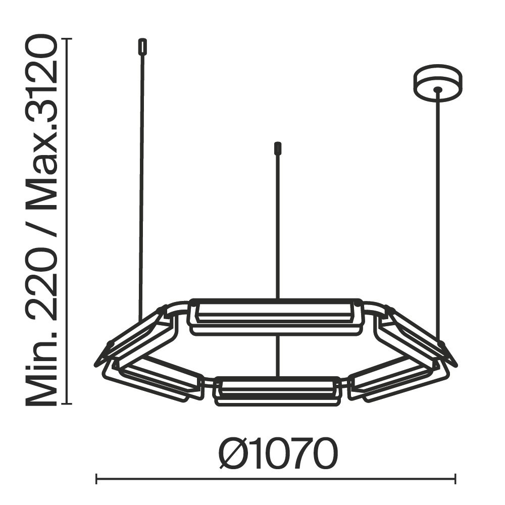 Подвесной светильник Flat MOD296PL-L60BS3K