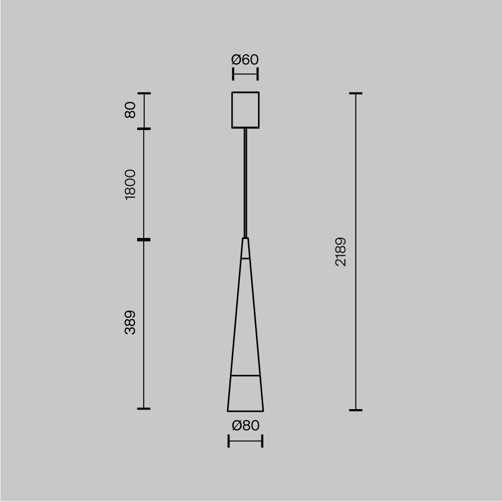 Подвесной светильник Sintesi P090PL-L12CH3K