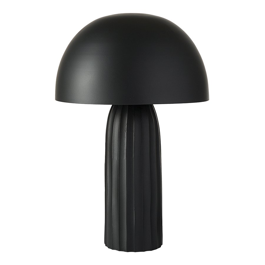 Лампа настольная texture sleek, D24х37 см, черная
