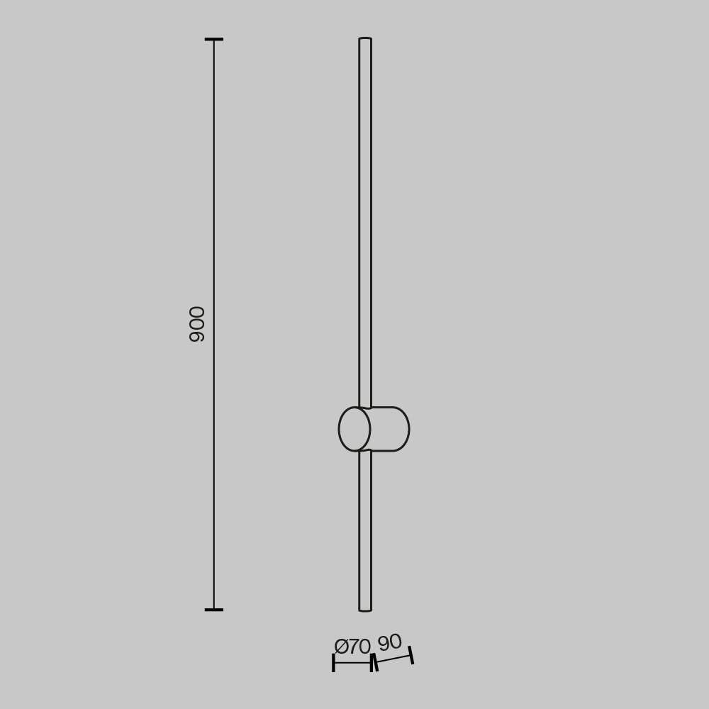 Настенный светильник (бра) Light stick MOD237WL-L11B3K