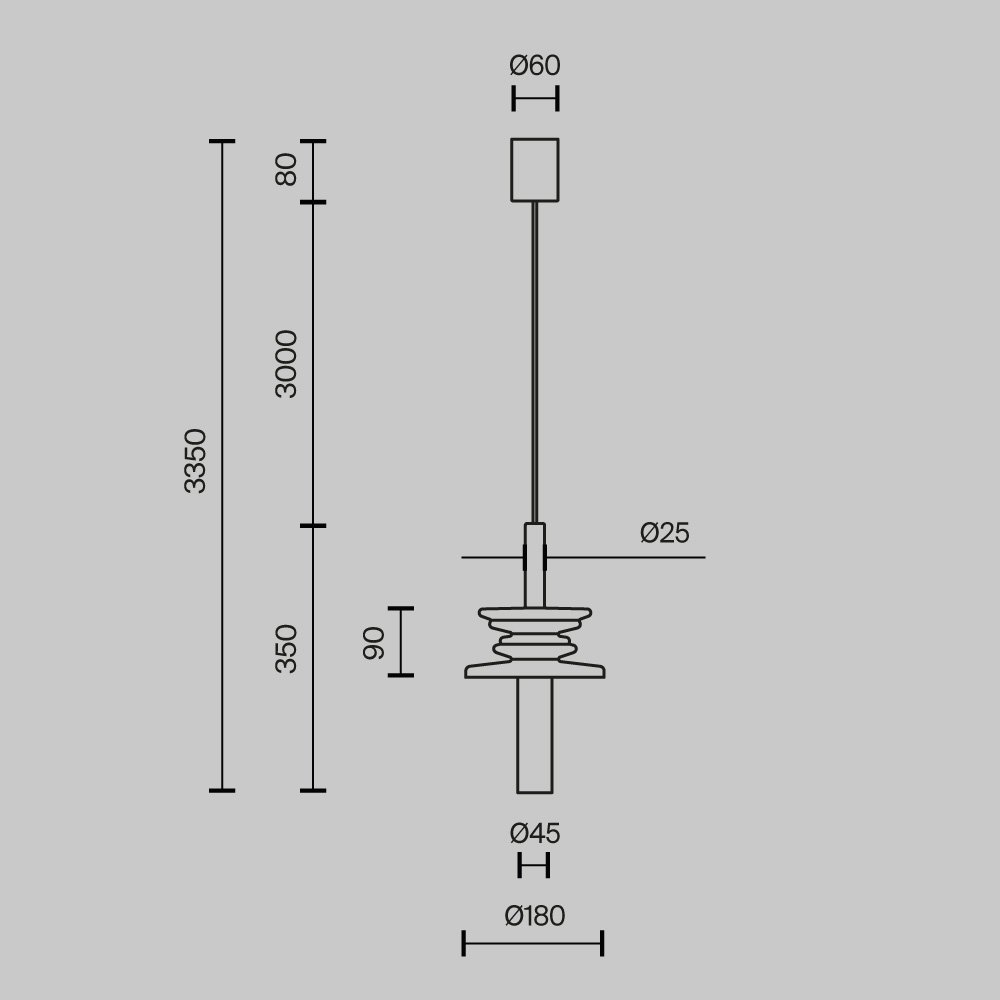Подвесной светильник Sound Wave MOD255PL-01B3