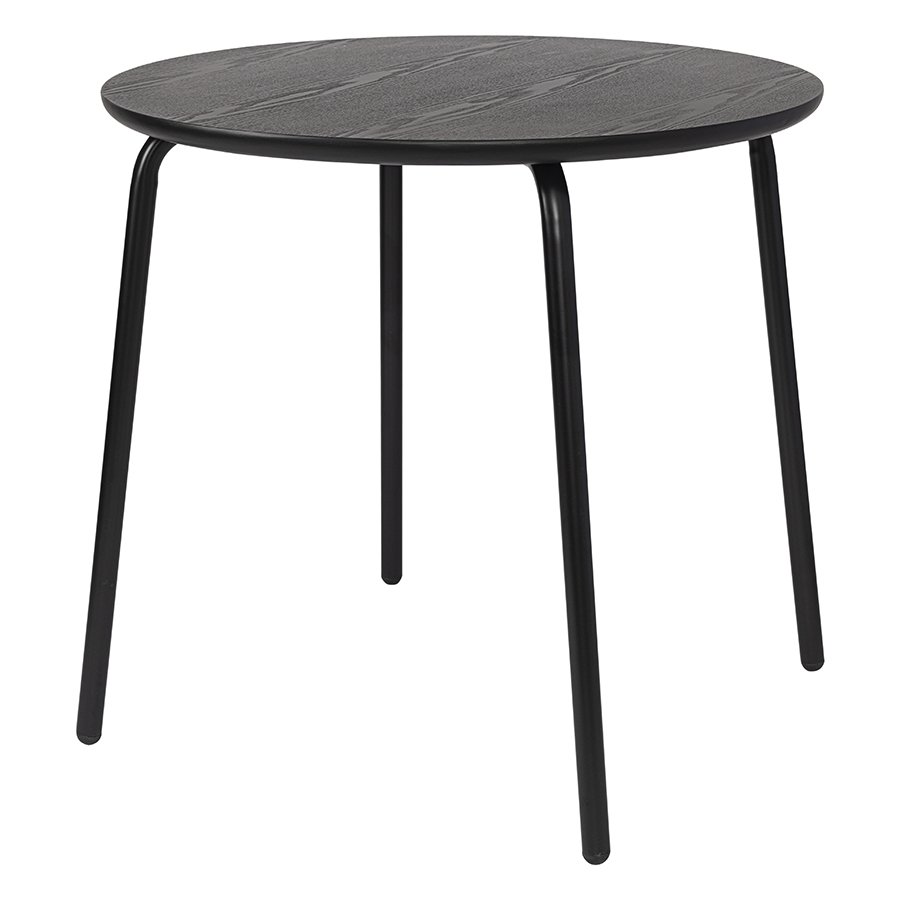 Стол обеденный round, D80 см, черный