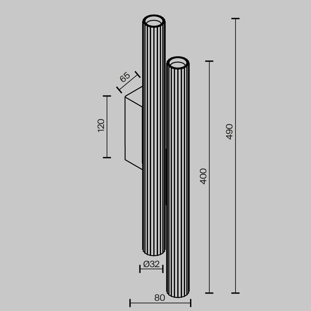 Настенный светильник (бра) Calipso C082WL-24W2.7K-W