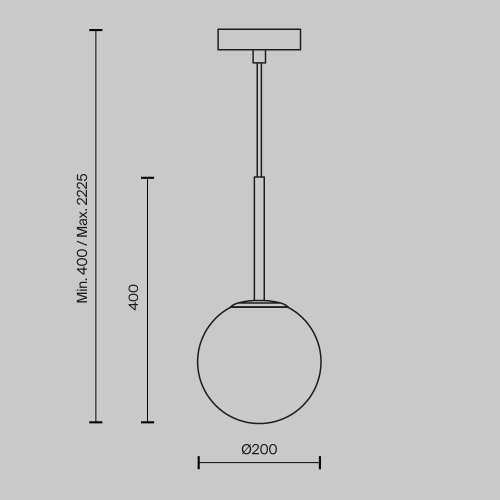 Подвесной светильник Basic form MOD321PL-01B1