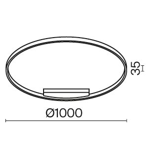 Потолочный светильник Rim MOD058CL-L65BS3K