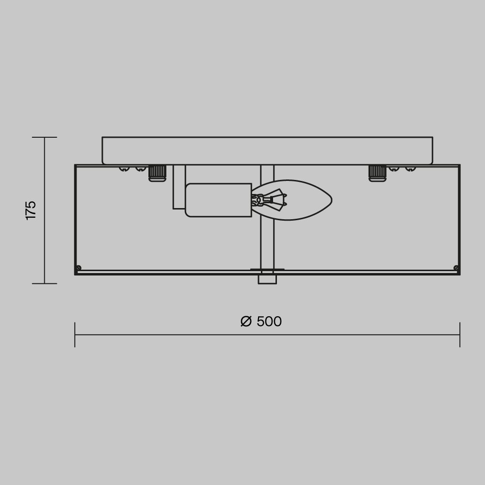 Потолочный светильник Ripple MOD096CL-05G