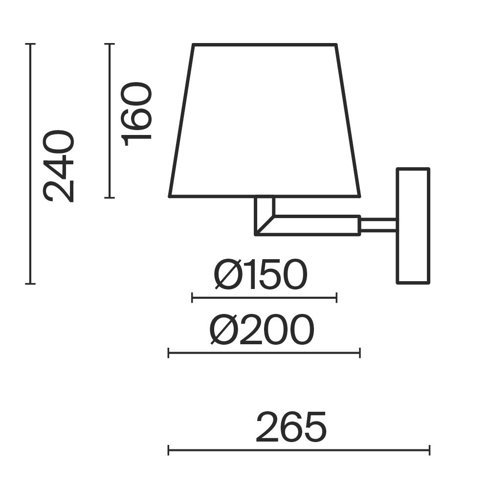 Настенный светильник (бра) Butler FR2057WL-01BG