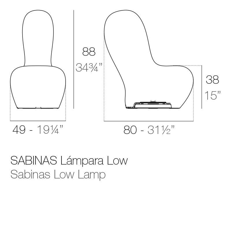 Лампа Sabinas низкая