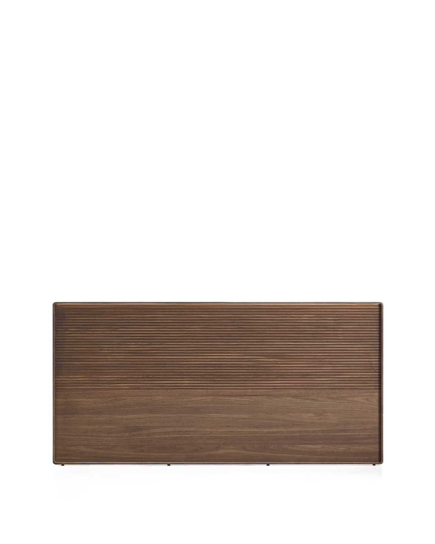 Изголовье Norlen из орехового шпона с темной отделкой и подсветкой 180 x 200