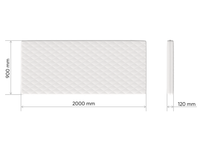 Матрас кокос/eco-foam 12 см (90*200 см)