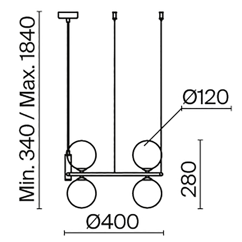 Подвесной светильник Ring MOD013PL-04BS1