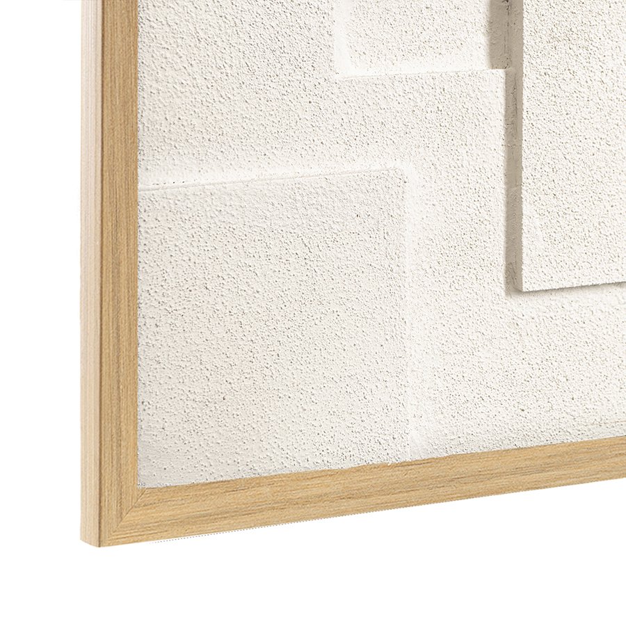 Панно декоративное с эффектом 3d minimalism, с бежевой рамой, 60х60 см