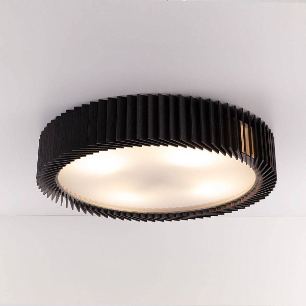 Rotor Chandelier L — дуб черный — вплотную к потолку