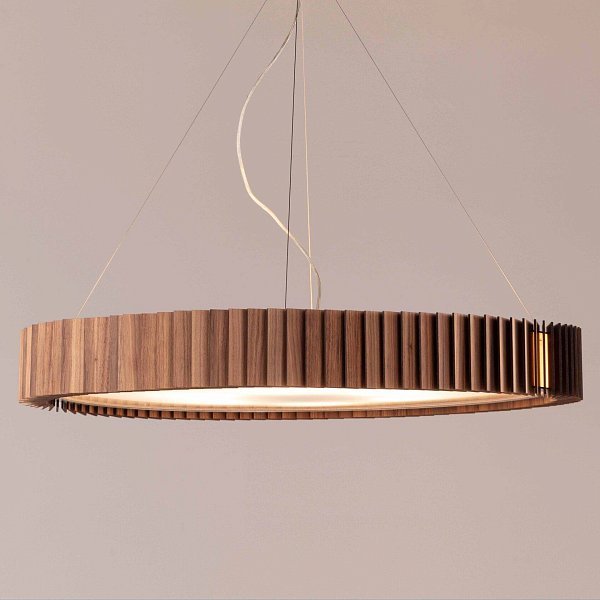 Rotor Chandelier 1000 — американский орех — на струнном подвесе