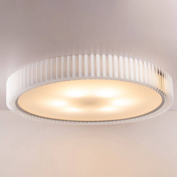 Rotor Chandelier white acrylic — 1000 — вплотную к потолку