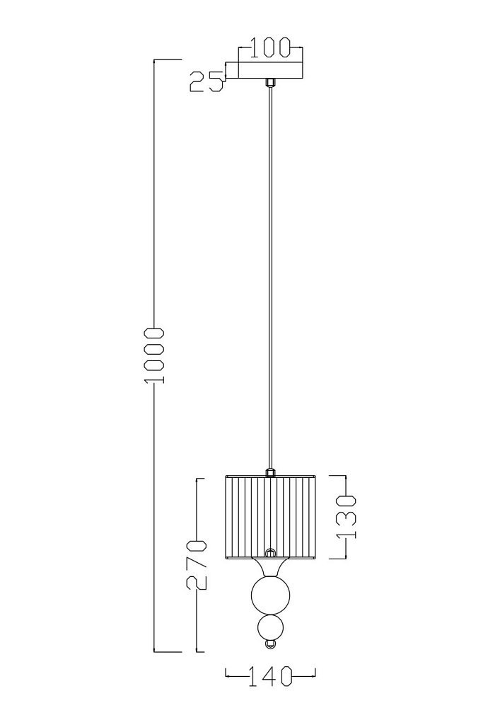 Подвесной светильник Lauren FR5093PL-01CH