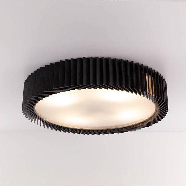 Rotor Chandelier L — дуб черный — вплотную к потолку