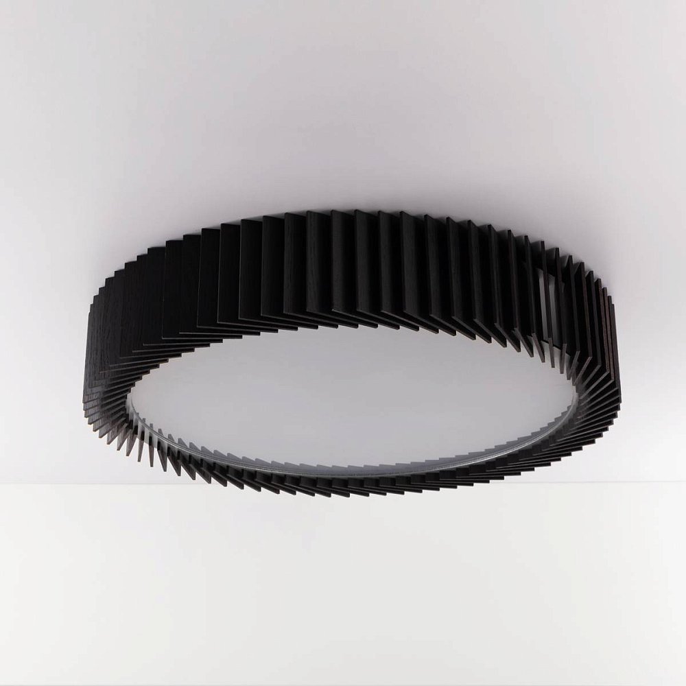 Rotor Chandelier L — дуб черный — вплотную к потолку