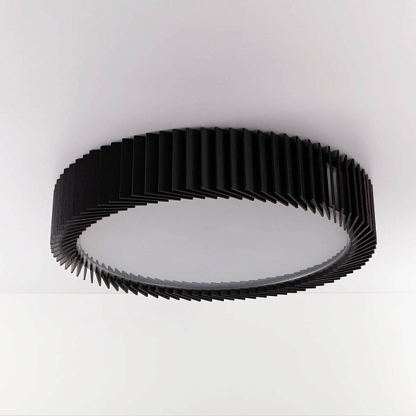 Rotor Chandelier L — дуб черный — вплотную к потолку