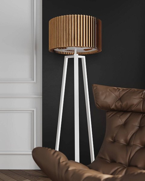 Rotor Floor Lamp — дуб — Белый