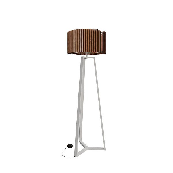 Rotor Floor Lamp — американский орех — Белый