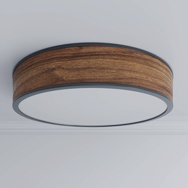 Jupiter Chandelier L — американский орех — черный — на струнном подвесе