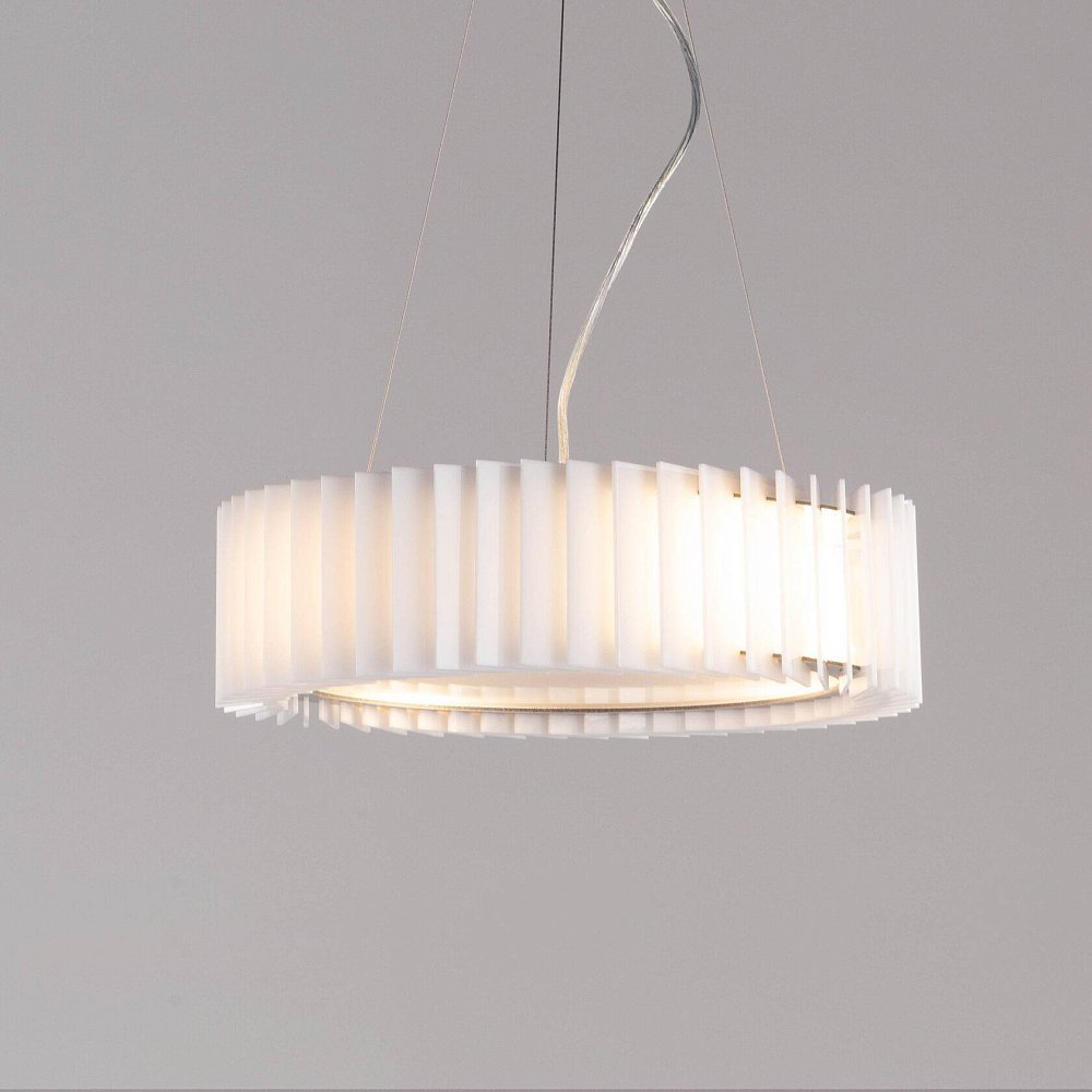 Rotor Chandelier white acrylic — S — на струнном подвесе