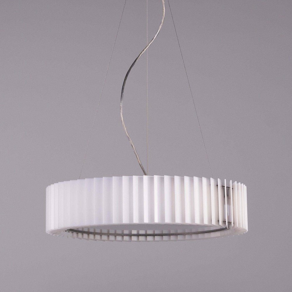 Rotor Chandelier white acrylic — M — на струнном подвесе