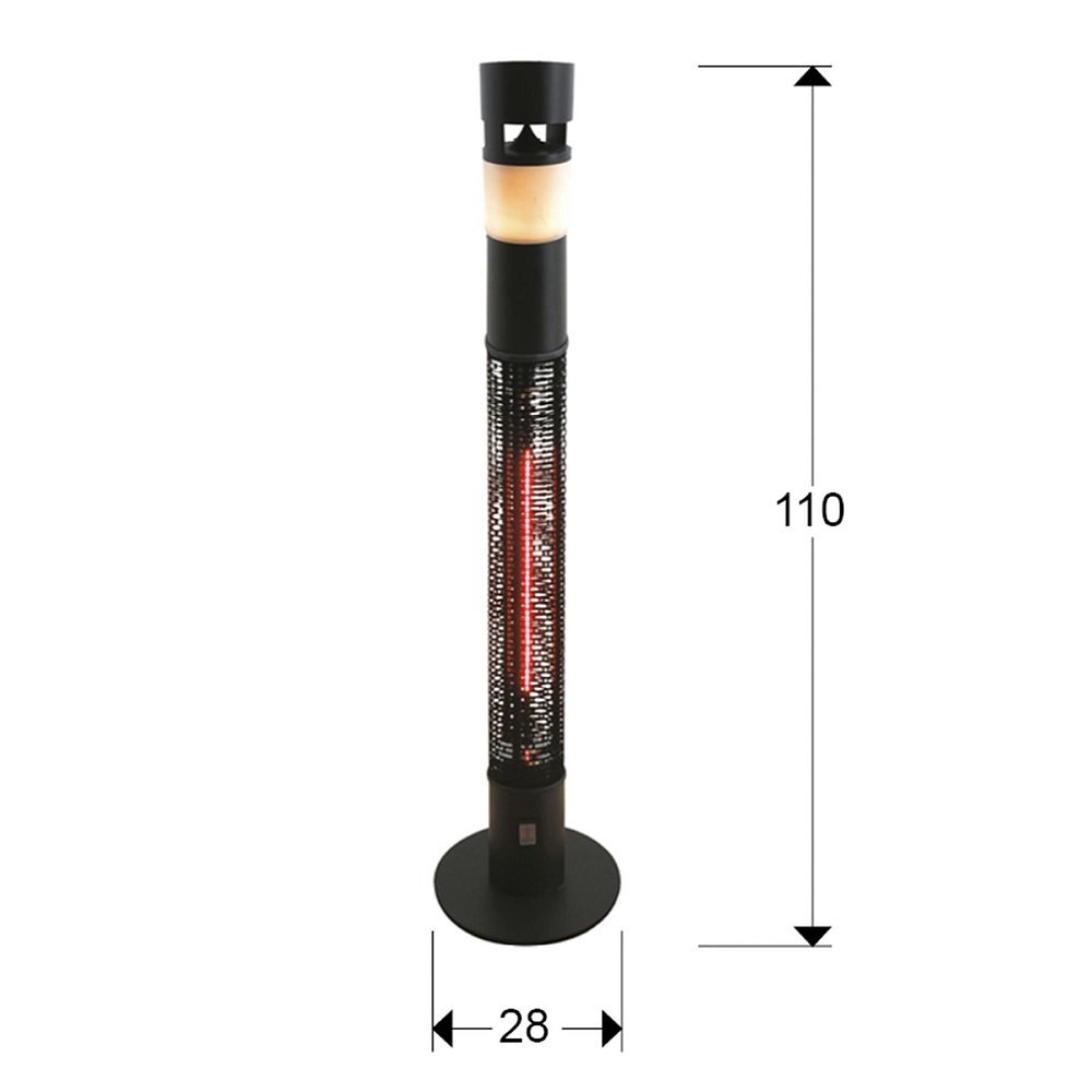 Уличный обогреватель с подсветкой и динамиком Heat Sound 1500W