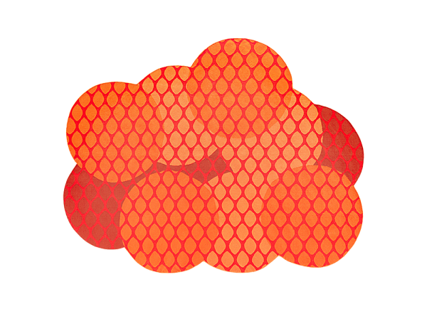 Ковер уличный Citrus оранжевый