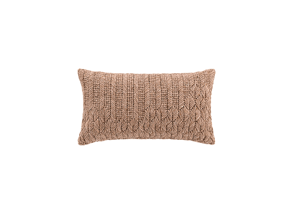 Подушка декоративная Chaddar светло-коричневая 60x35