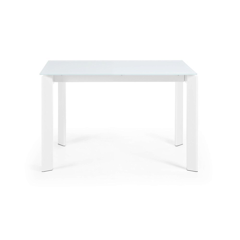 Стол обеденный Atta 120(180)x80 белое стекло