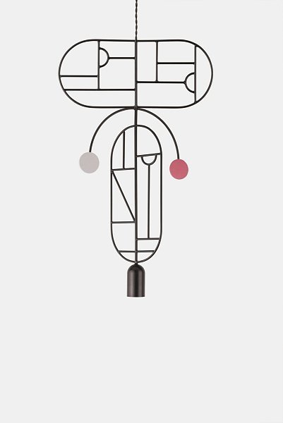 Подвесной светильник Wooden Dots WDS09 графит-орех