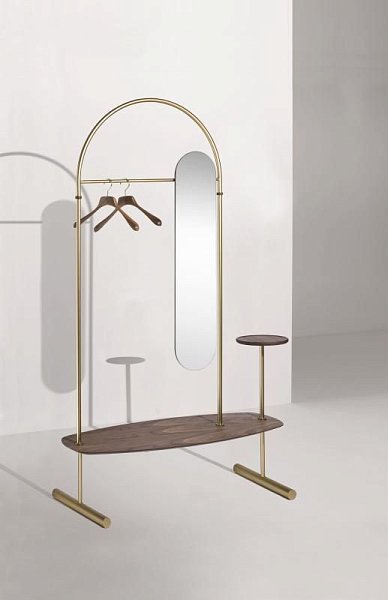 Вешалка Arco орех-золотой