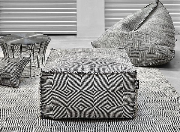 Пуф квадратный Sail Black 75x75