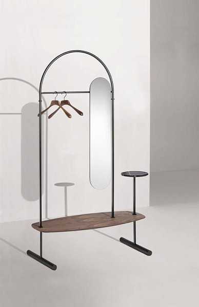 Вешалка Arco орех- графит- мрамор Sahara Noir