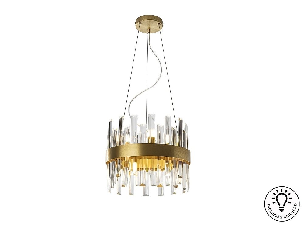 Люстра Grace 10L золотистая